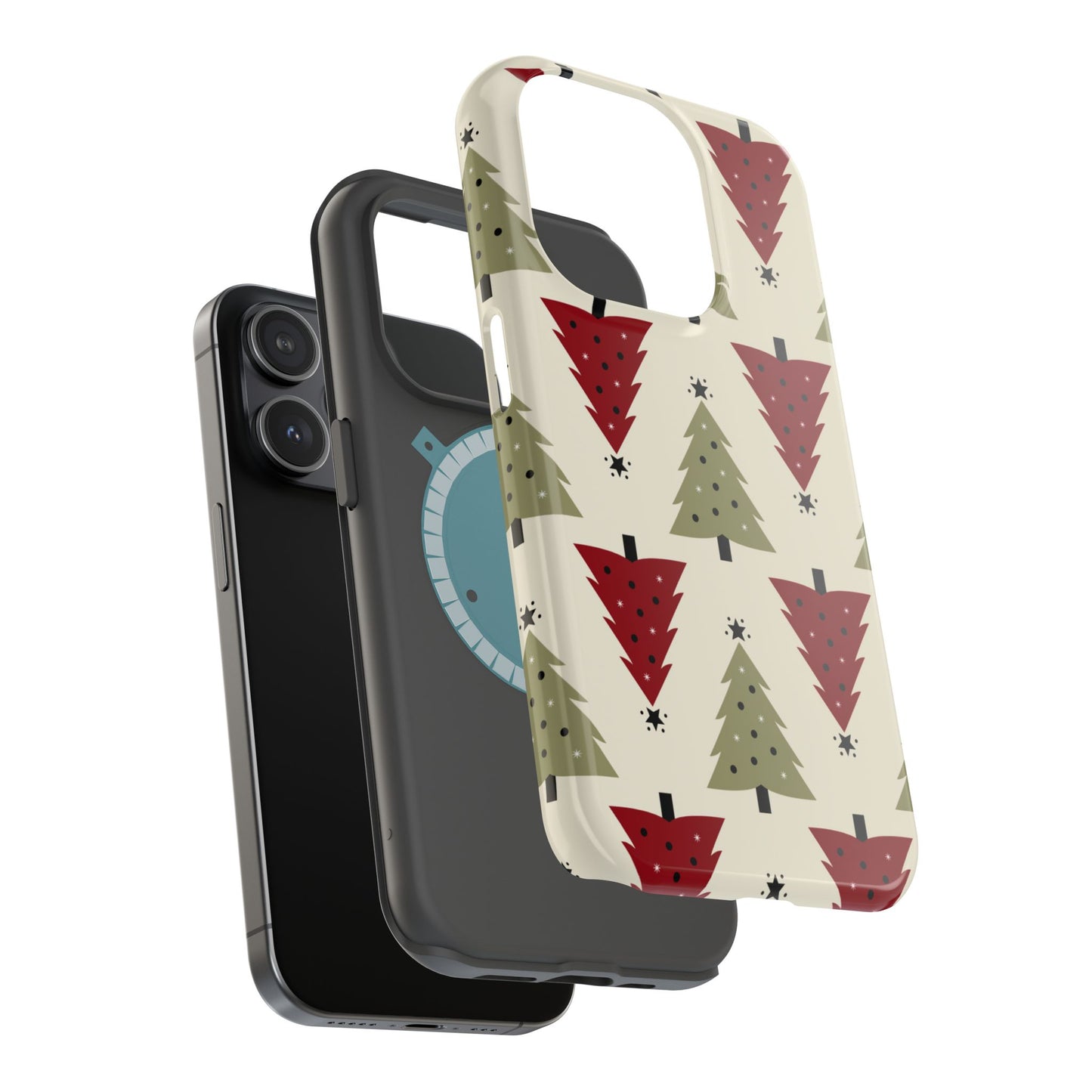 Retro Christmas Trees Pattern - MagSafe iPhone Series Case