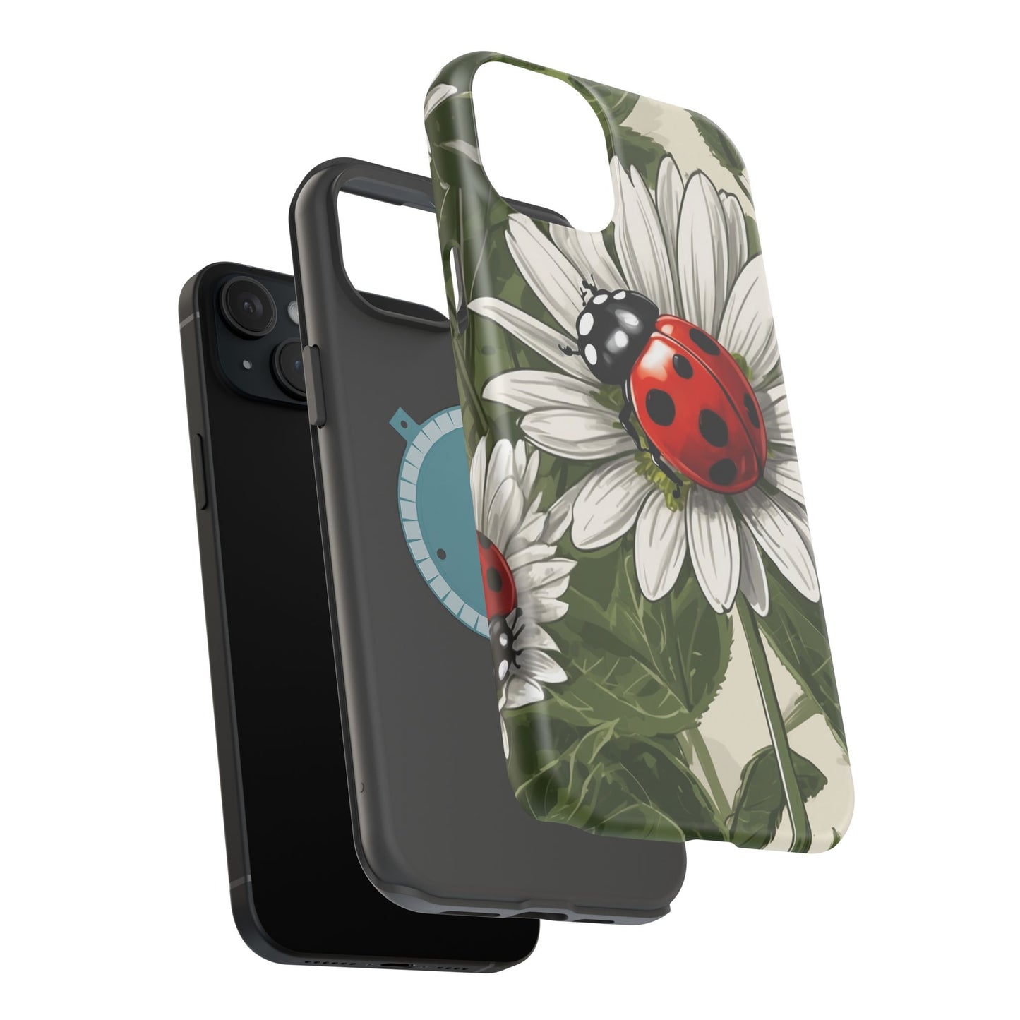 Ladybug & Daisy Garden Charm - MagSafe iPhone Case