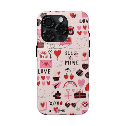 iPhone Case: Bee Mine Love Doodles