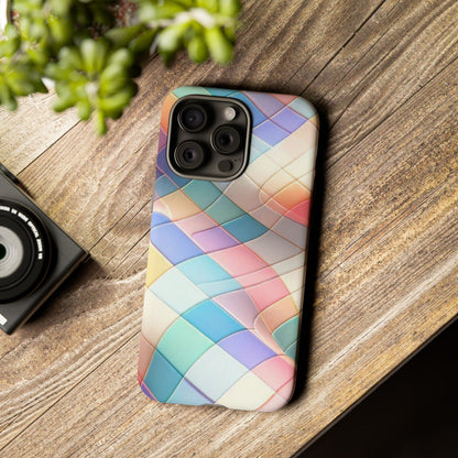 Pastel Prism Plaid iPhone Case