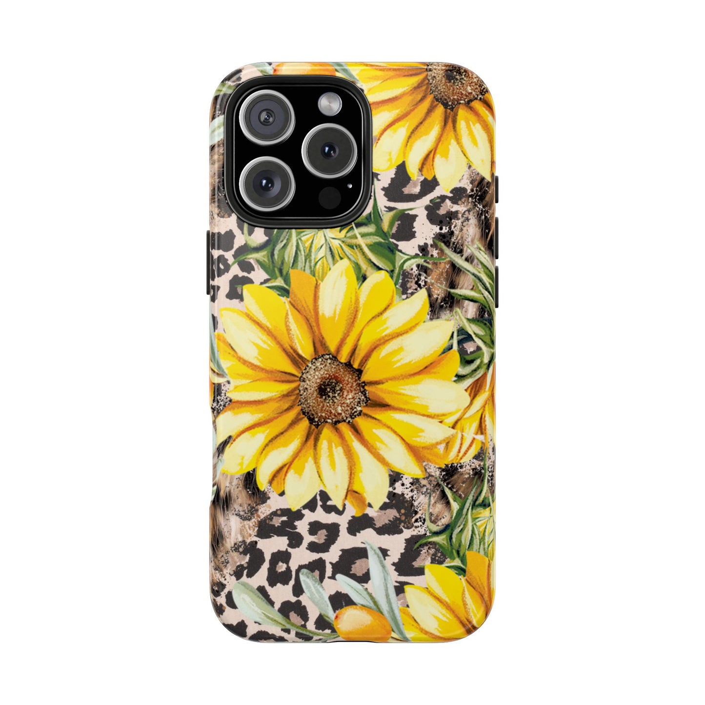 Leopard Sunflower Chic - iPhone Series Case