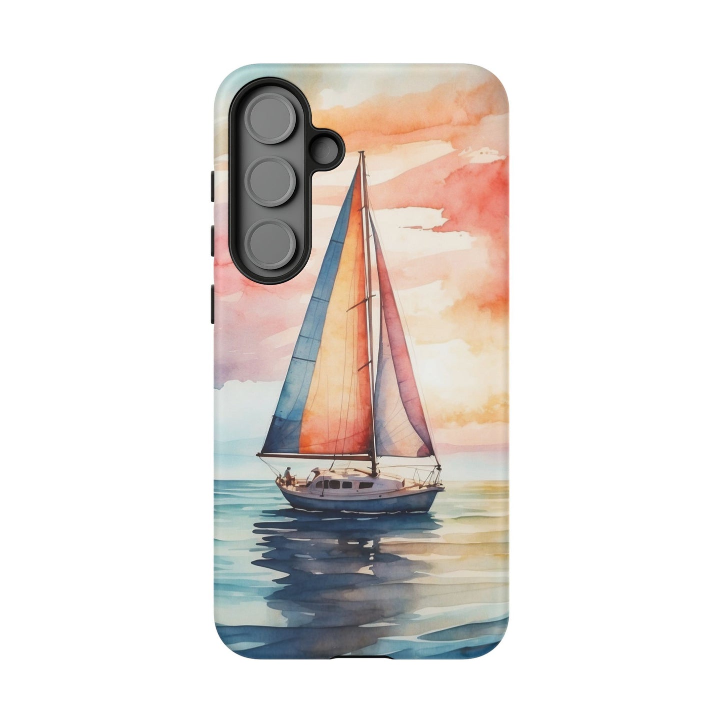 Sailboat Sunset Samsung Galaxy Case – Vibrant Watercolor Design