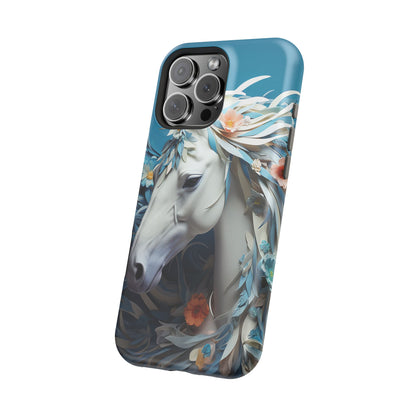 Floral Horse MagSafe iPhone Case