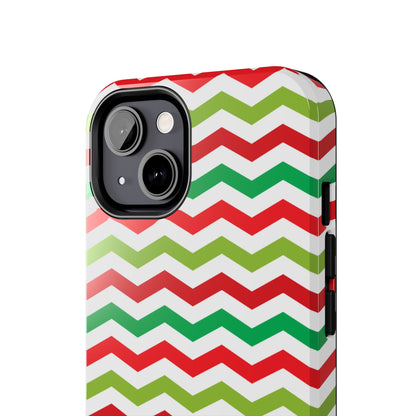 Vibrant Fiesta Chevron – Yellow Green, Green & Red Geometric Case