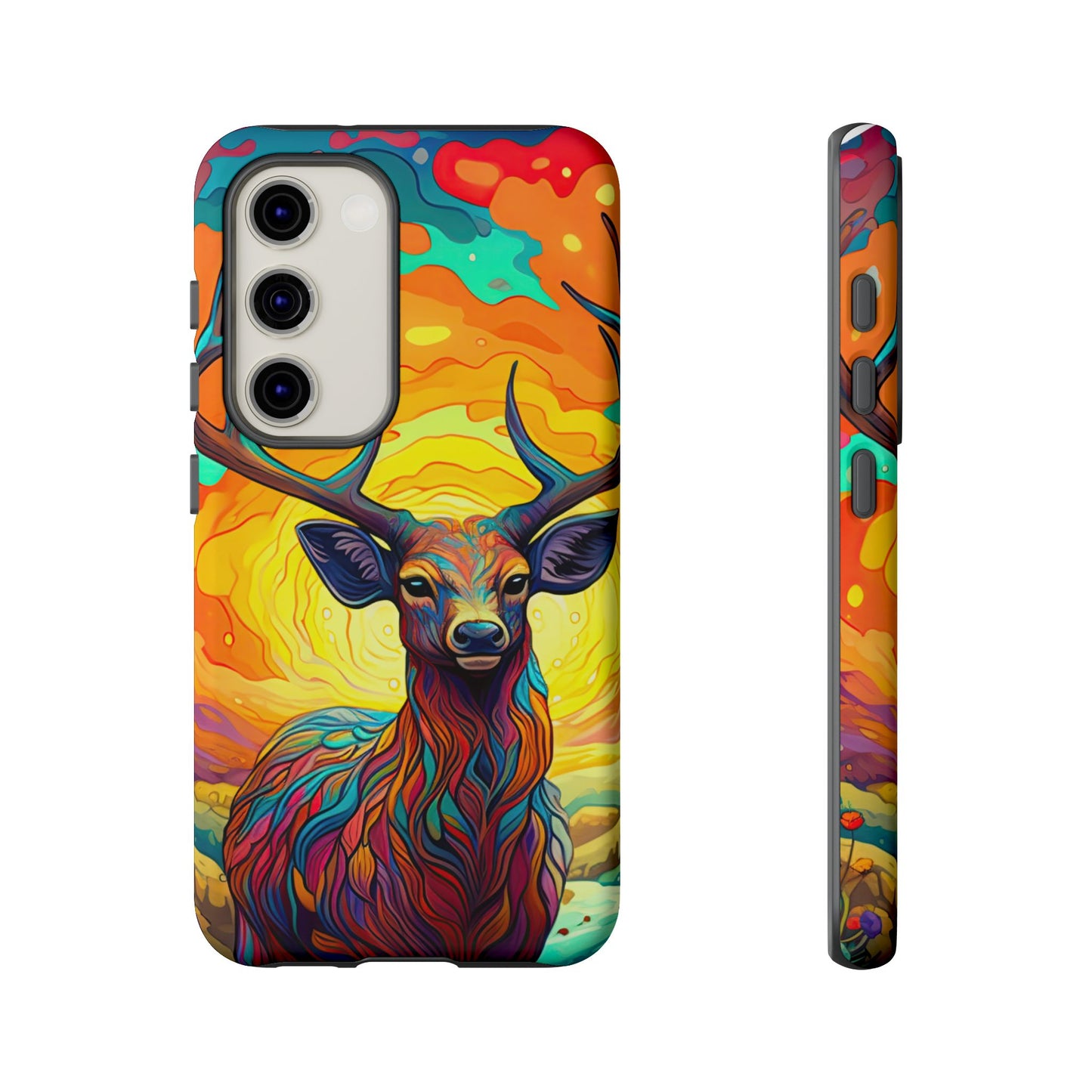 Vibrant Stag in Bloom – Samsung Galaxy Case