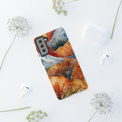 Autumn Mountain Forest Watercolor - Samsung Galaxy Case