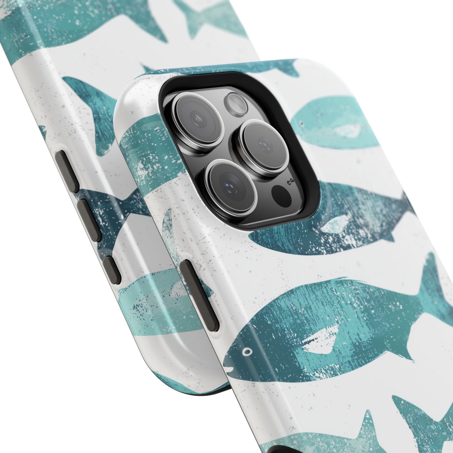 Vintage Blue Fish Print - MagSafe iPhone Series Case