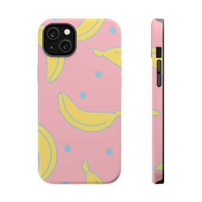 Pink Banana Pop MagSafe iPhone Case – Cute Pastel Design with Fun Retro Vibe