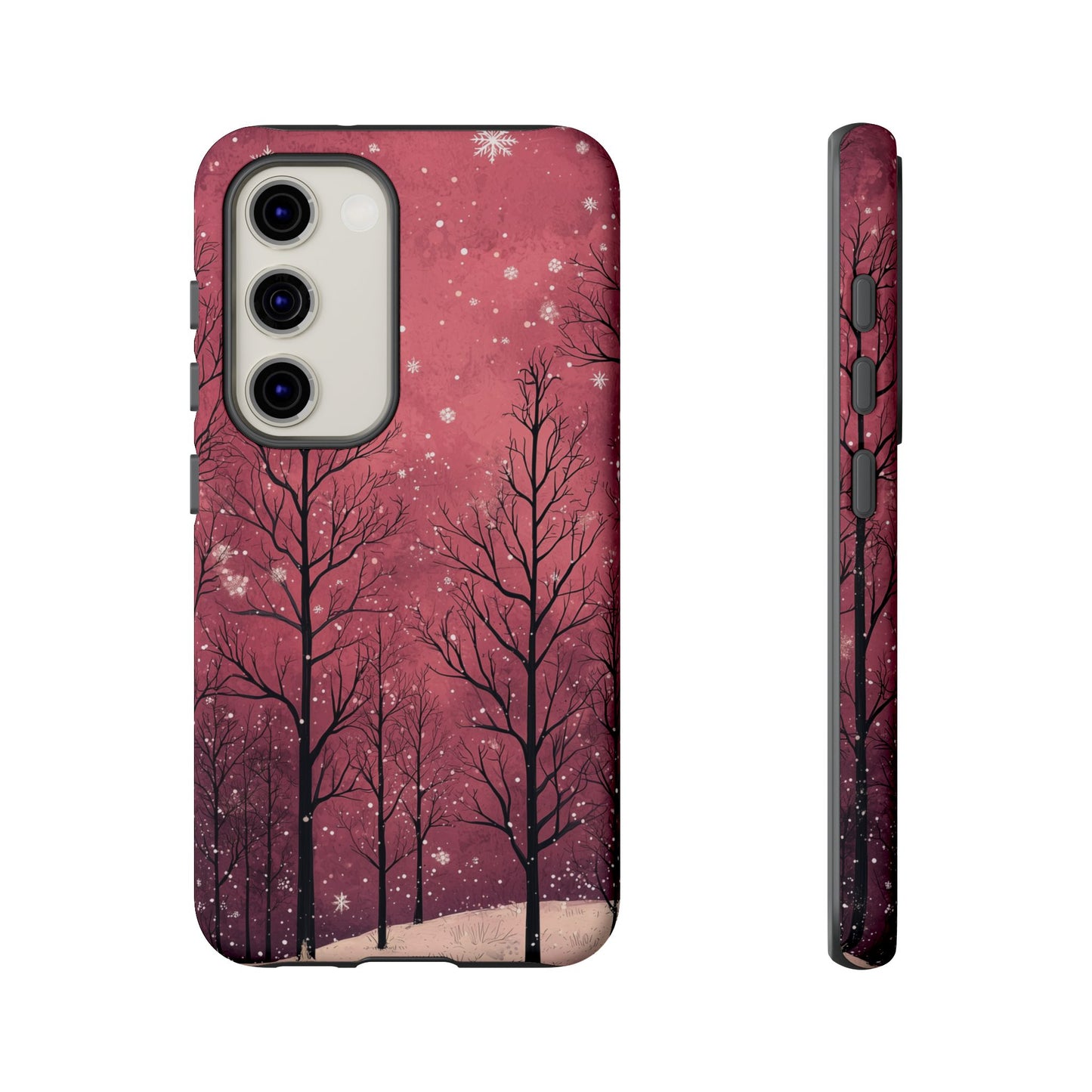 Pink Winter Twilight Forest - Samsung Galaxy Series Case