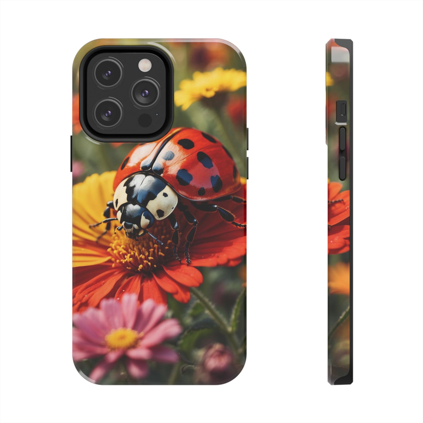 Ladybug on Orange Daisy - iPhone Series Case