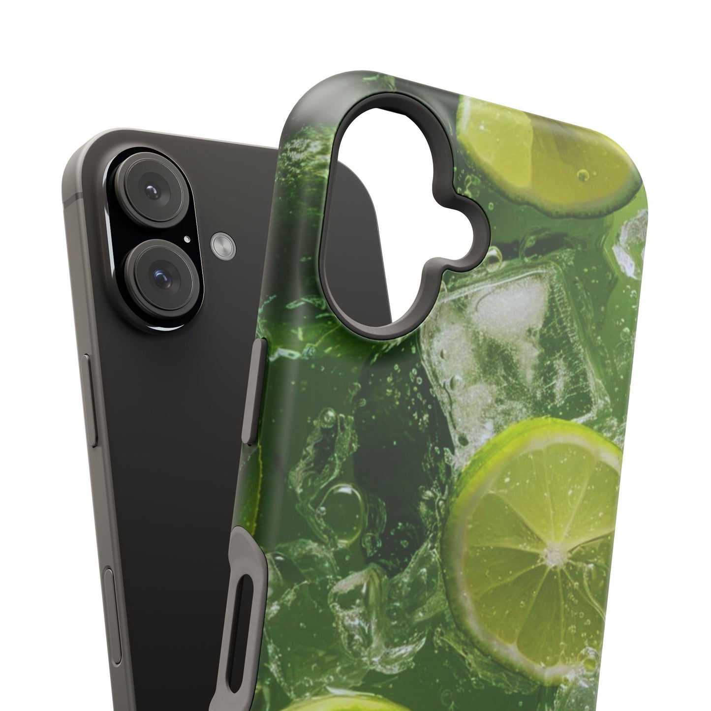 Refreshing Lime Splash MagSafe iPhone Case – Tough Protection, Vivid Dual-Layer Design