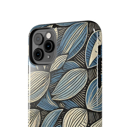 Botanical Leaf Pattern iPhone Case - Nature-Inspired Protective Cover