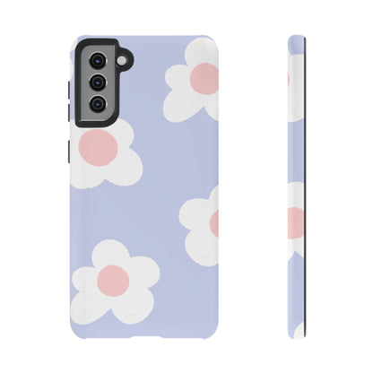 Retro Daisy Pastel Tough Samsung Galaxy Case – Durable Design with Soft Matte Finish