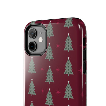 Retro Christmas Tree Pattern – iPhone Series Case