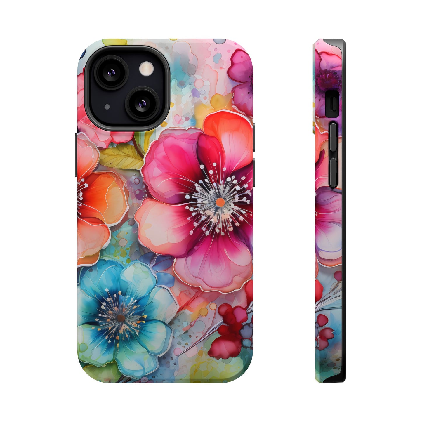 Vibrant Watercolor Floral Garden - MagSafe iPhone Series Case