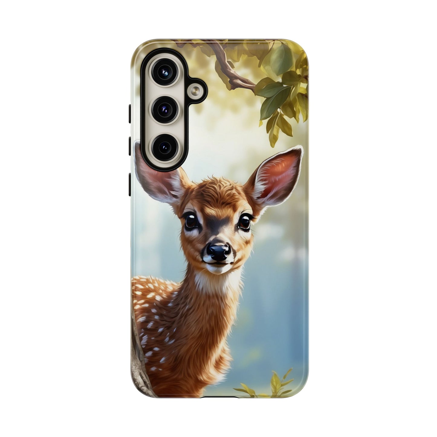 Whimsical Fawn in a Sunlit Forest Samsung Galaxy Case