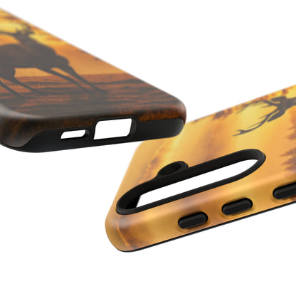 Sunset Majesty: Regal Stag – Samsung Galaxy Case