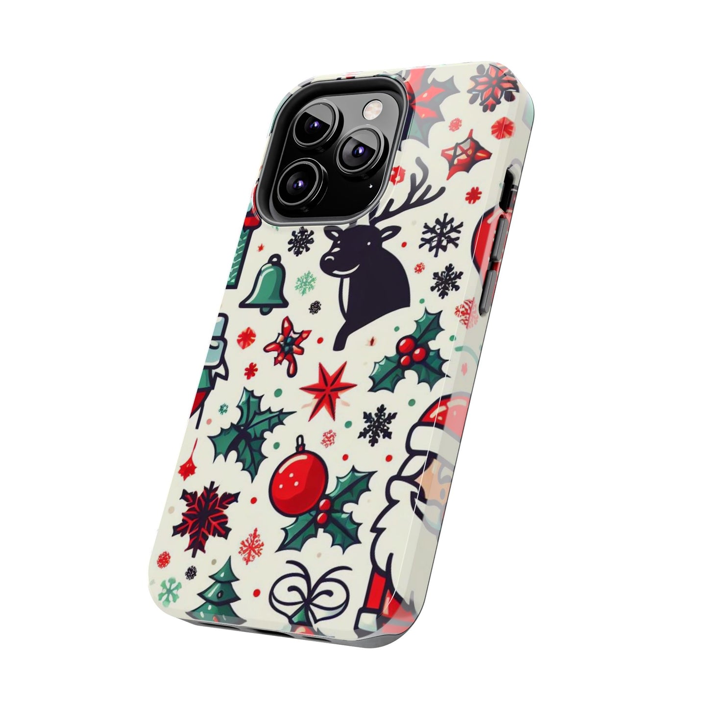 Cartoon Christmas Cheer – iPhone Case