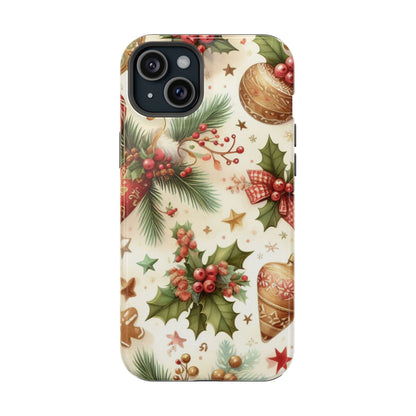 Classic Christmas Stocking & Ornaments Pattern – iPhone Series Case