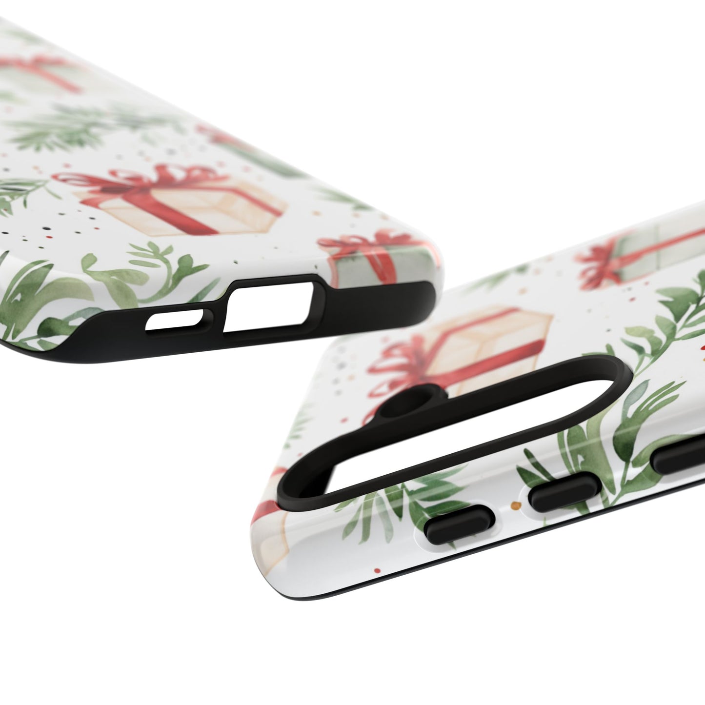 Watercolor Holiday Gifts & Greenery - Samsung Galaxy Series Case