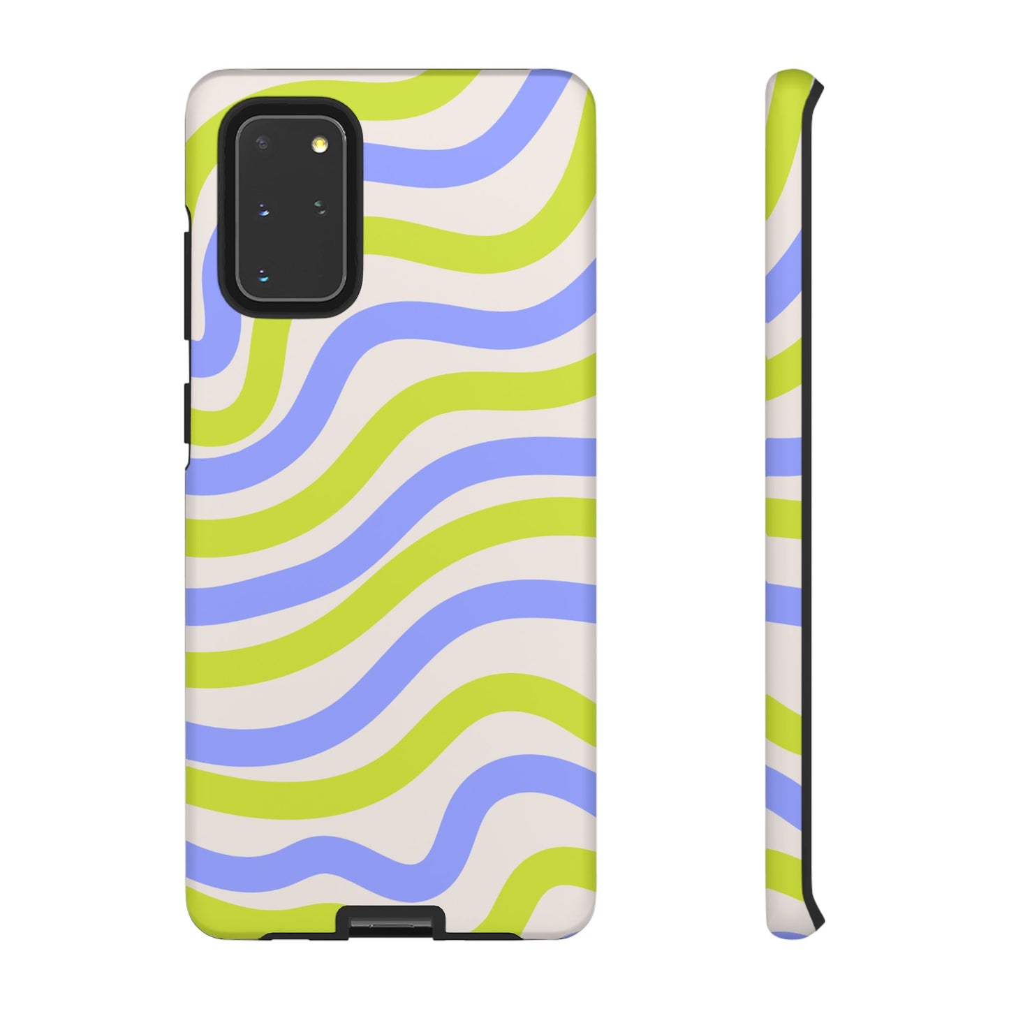 Neon Wave Samsung Galaxy Case – Bold Dual-Layer Protection with 70s-Inspired Vibe