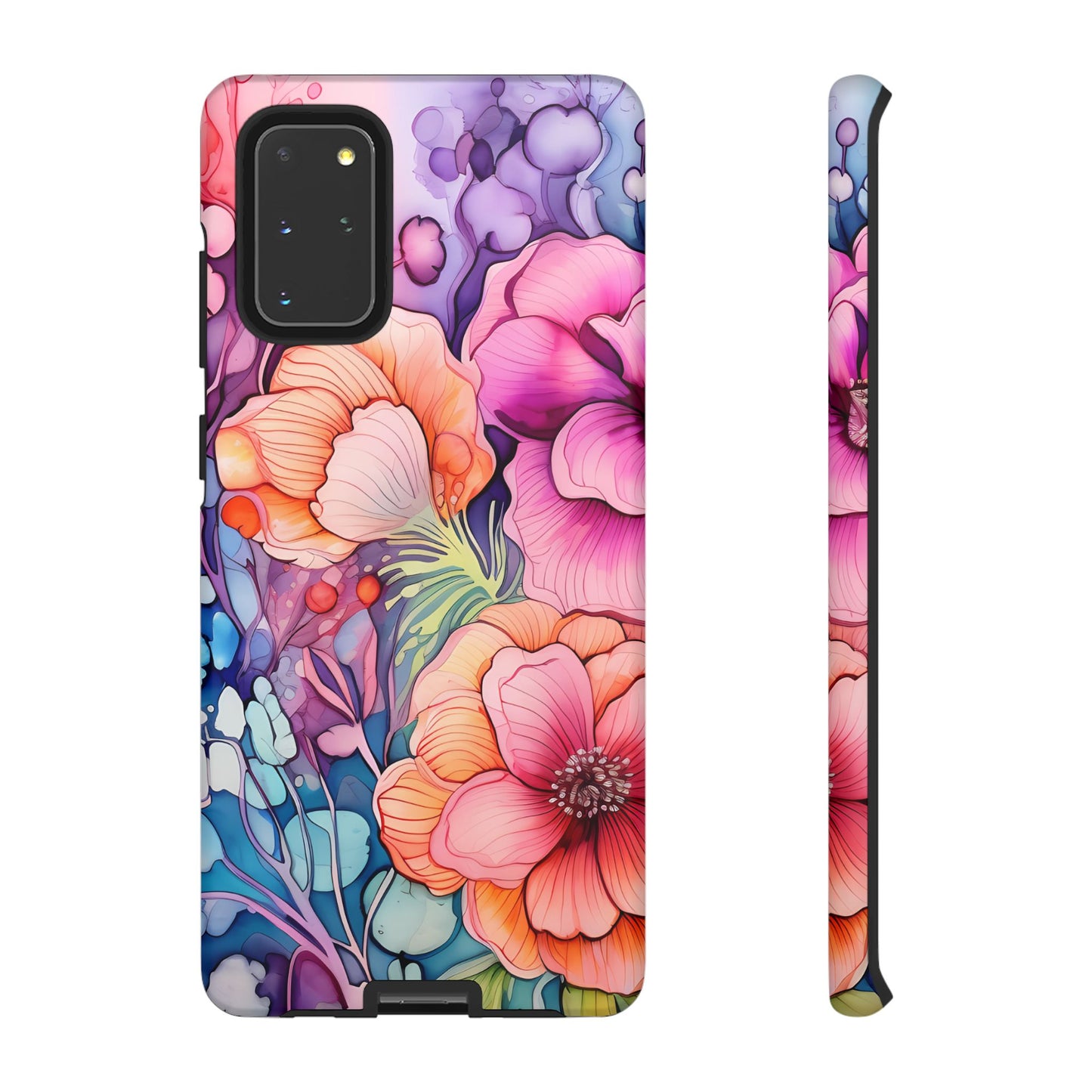 Bright Watercolor Floral Splash iPhone Series Case – Bold Artistic Design