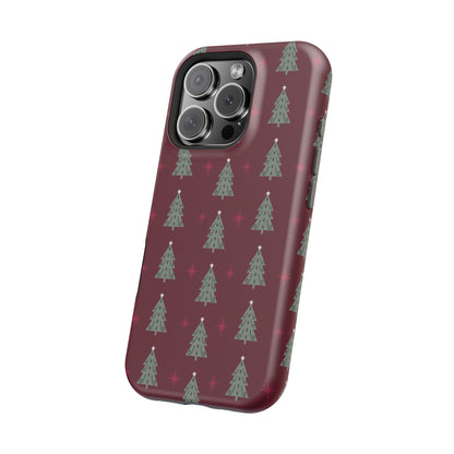 Retro Christmas Tree Pattern – MagSafe iPhone Series Case