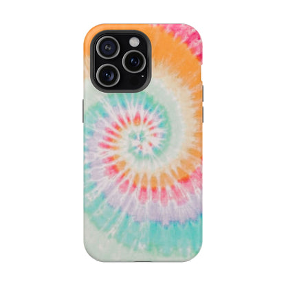 Pastel Tie-Dye MagSafe iPhone Case – Soft Colors & Magnetic Functionality