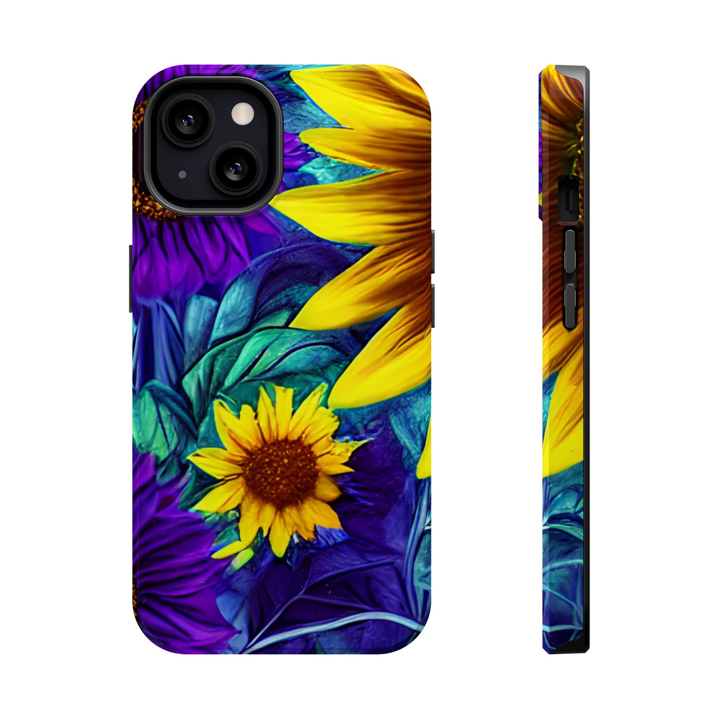 Purple & Gold Sunflower Dream - MagSafe iPhone Series Case