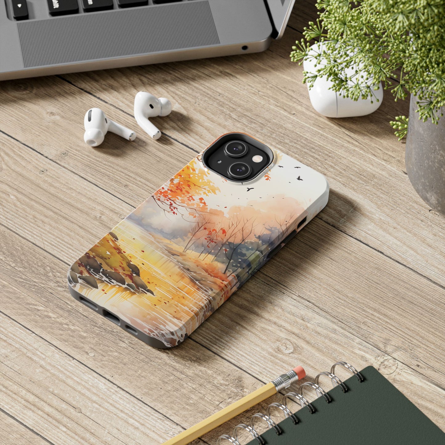 Autumn River Serenity – iPhone Case