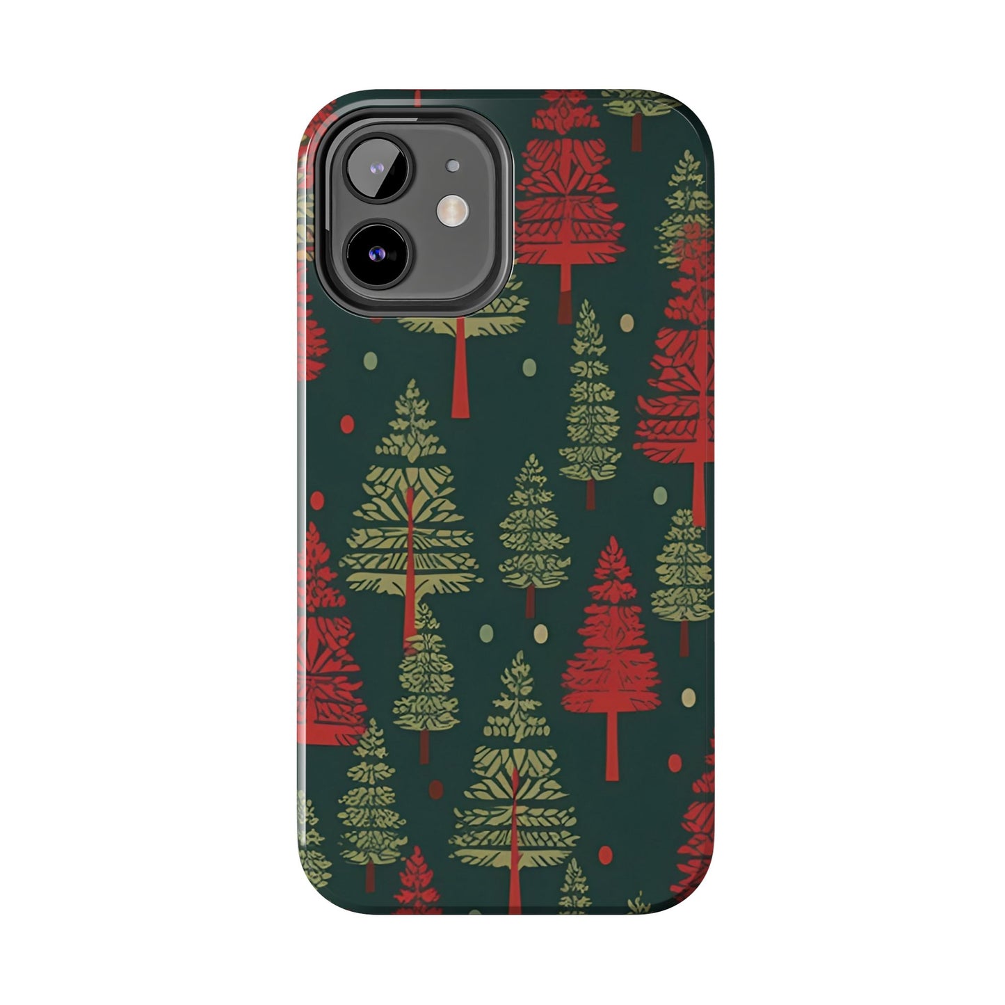 Retro Christmas Trees Pattern - iPhone Series Case