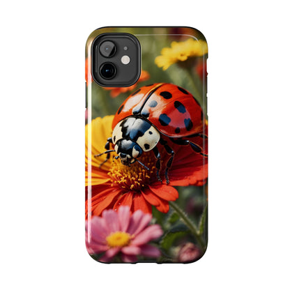 Ladybug on Orange Daisy - iPhone Series Case