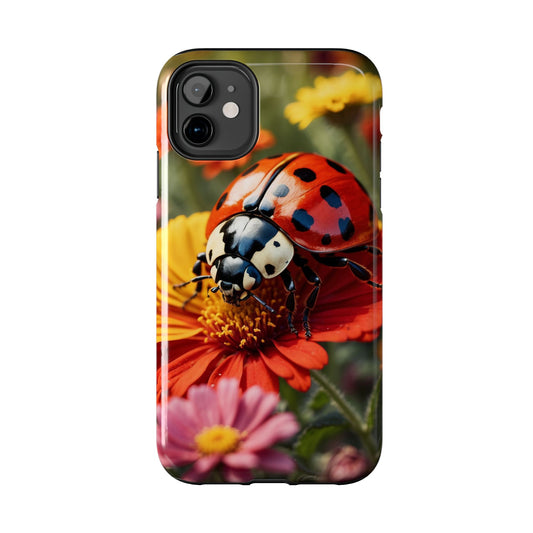 Ladybug on Orange Daisy - iPhone Series Case