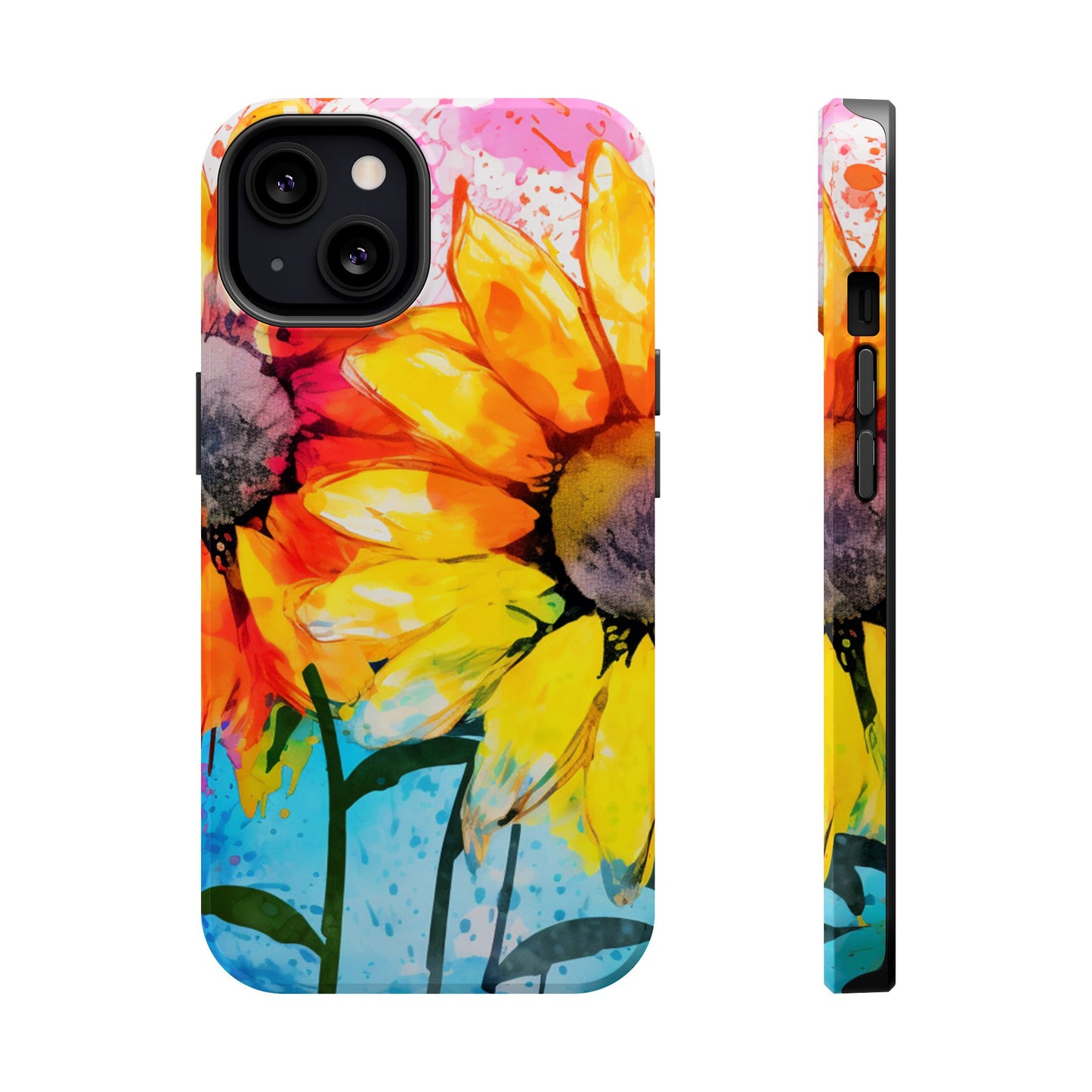 Bold Watercolor Sunflowers - MagSafe iPhone Series Case