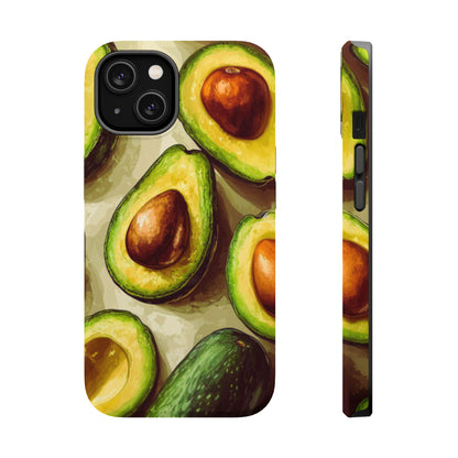 Realistic Avocado MagSafe iPhone Case – Detailed Green Fruit Design, Shockproof Protection