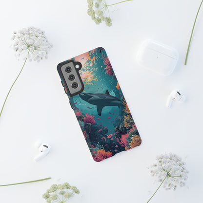 Ocean Shark Coral Reef iPhone Case