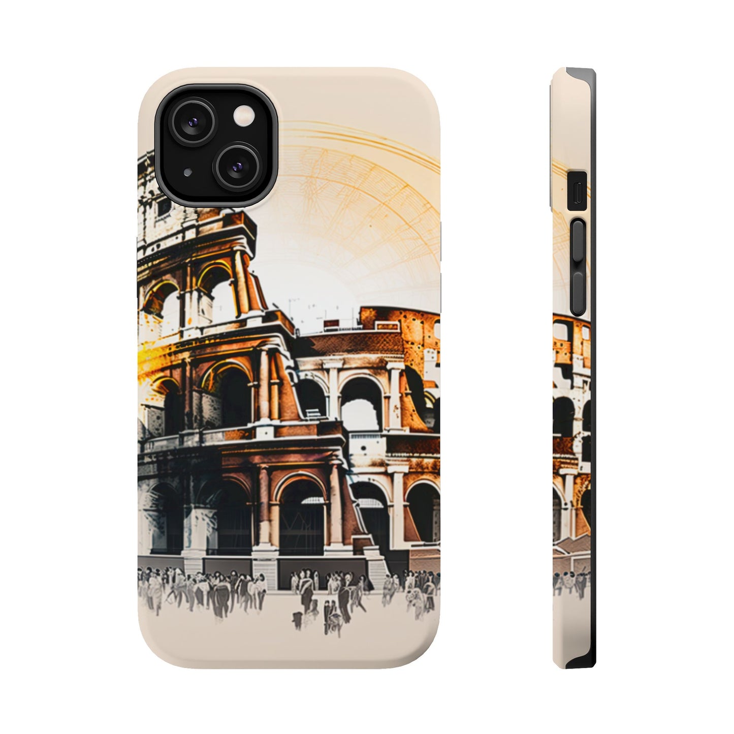 Rome Colosseum MagSafe iPhone Case - Italian Landmark with Wireless Charging Compatibility