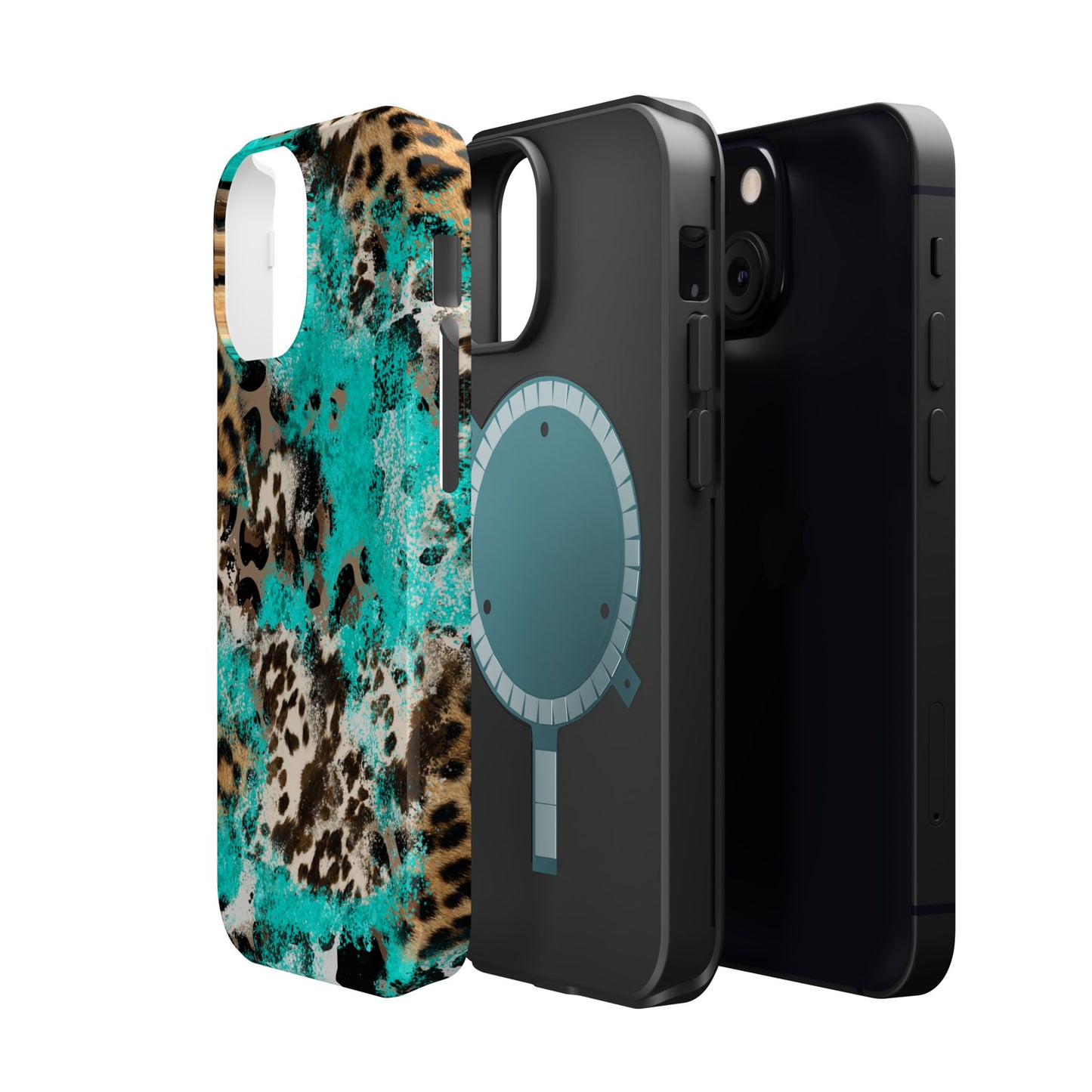 Aqua Splash Leopard - MagSafe iPhone Series Case