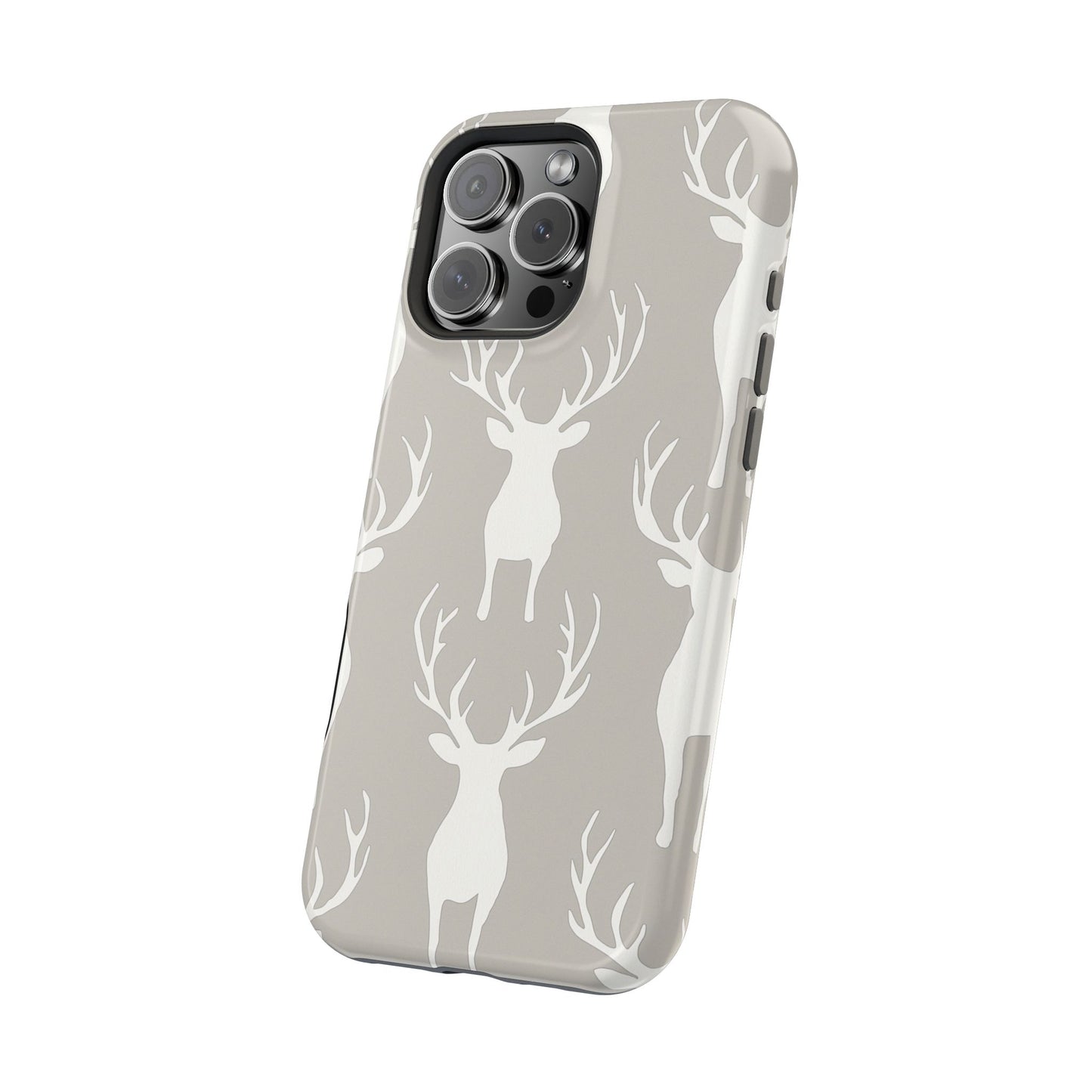 Minimalist Deer Silhouette MagSafe Pattern – iPhone Series Case