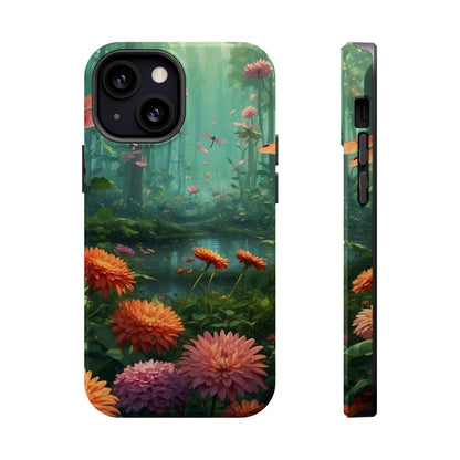 Enchanted Forest Dragonflies & Blossoms – MagSafe iPhone Series Case