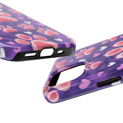 Bold Paw Print iPhone Case - Vibrant Pet-Themed Protective Cover