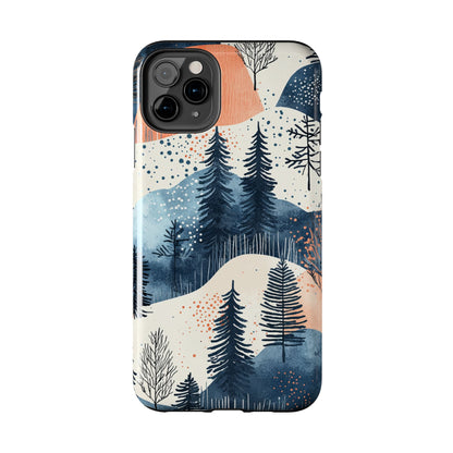 Winter Forest Samsung Galaxy Case | Watercolor Pine Trees