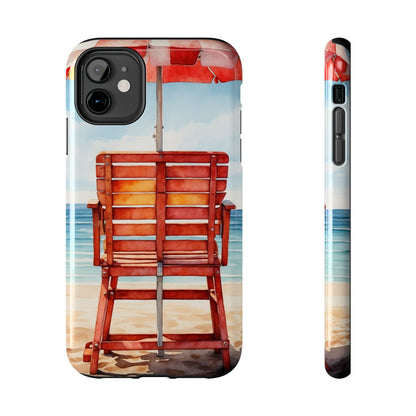 Beachfront Sunset Lounge iPhone Case – Rearview Edition