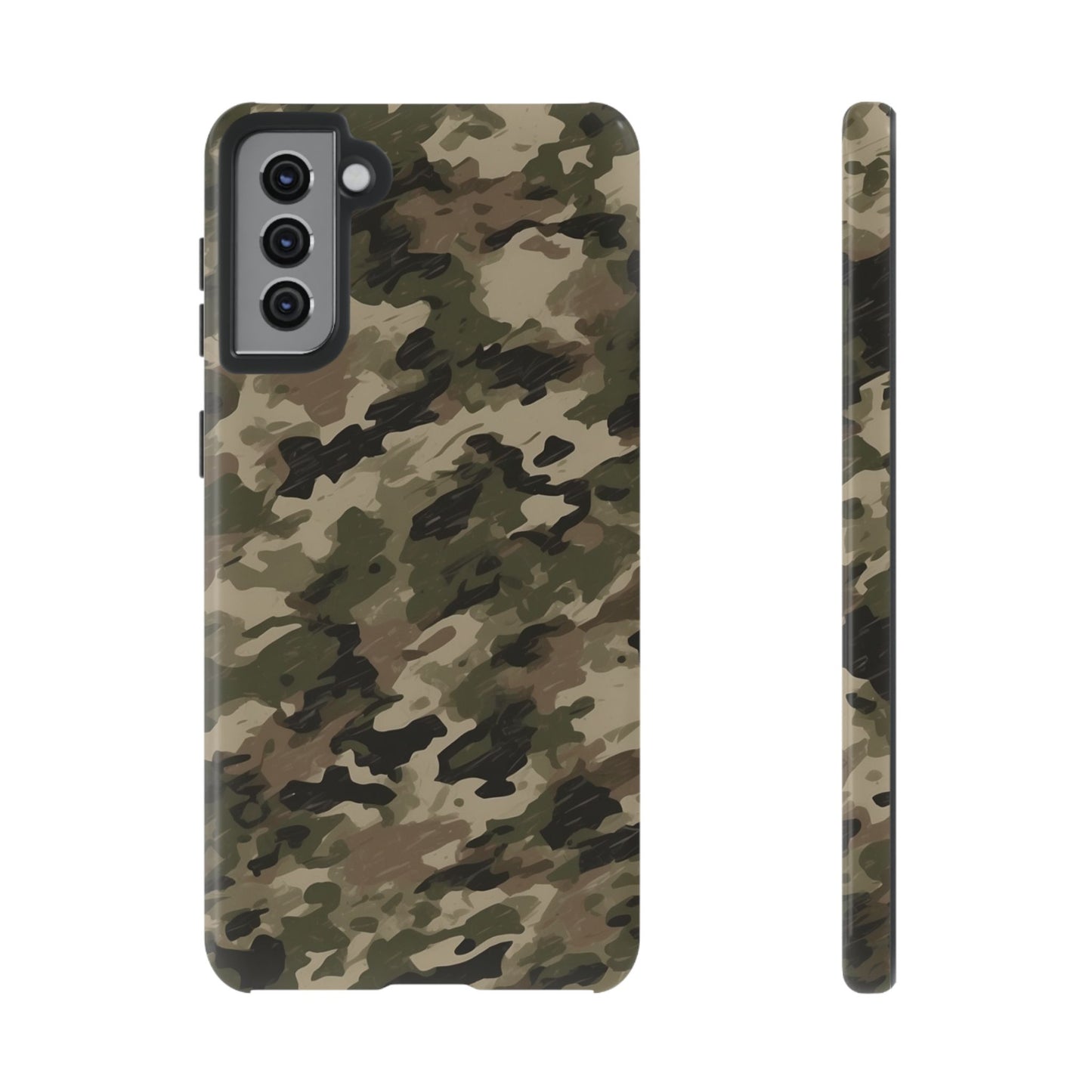 Classic Light Brown Camouflage – Premium Samsung Galaxy Case, Rugged and Stylish