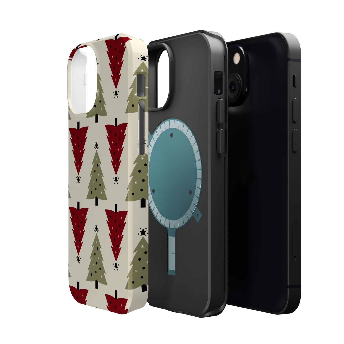 Retro Christmas Trees Pattern - MagSafe iPhone Series Case