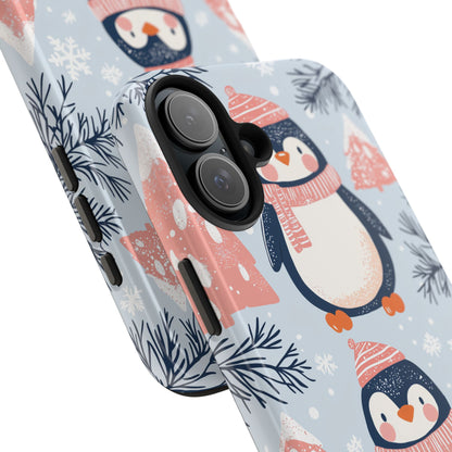 Penguin in Winter Wonderland iPhone Case