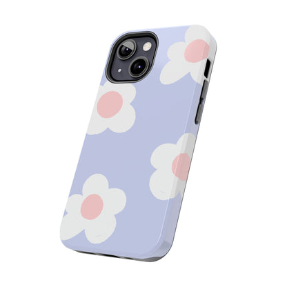 Retro Daisy Pastel Tough iPhone Case – Durable Design with Soft Matte Finish