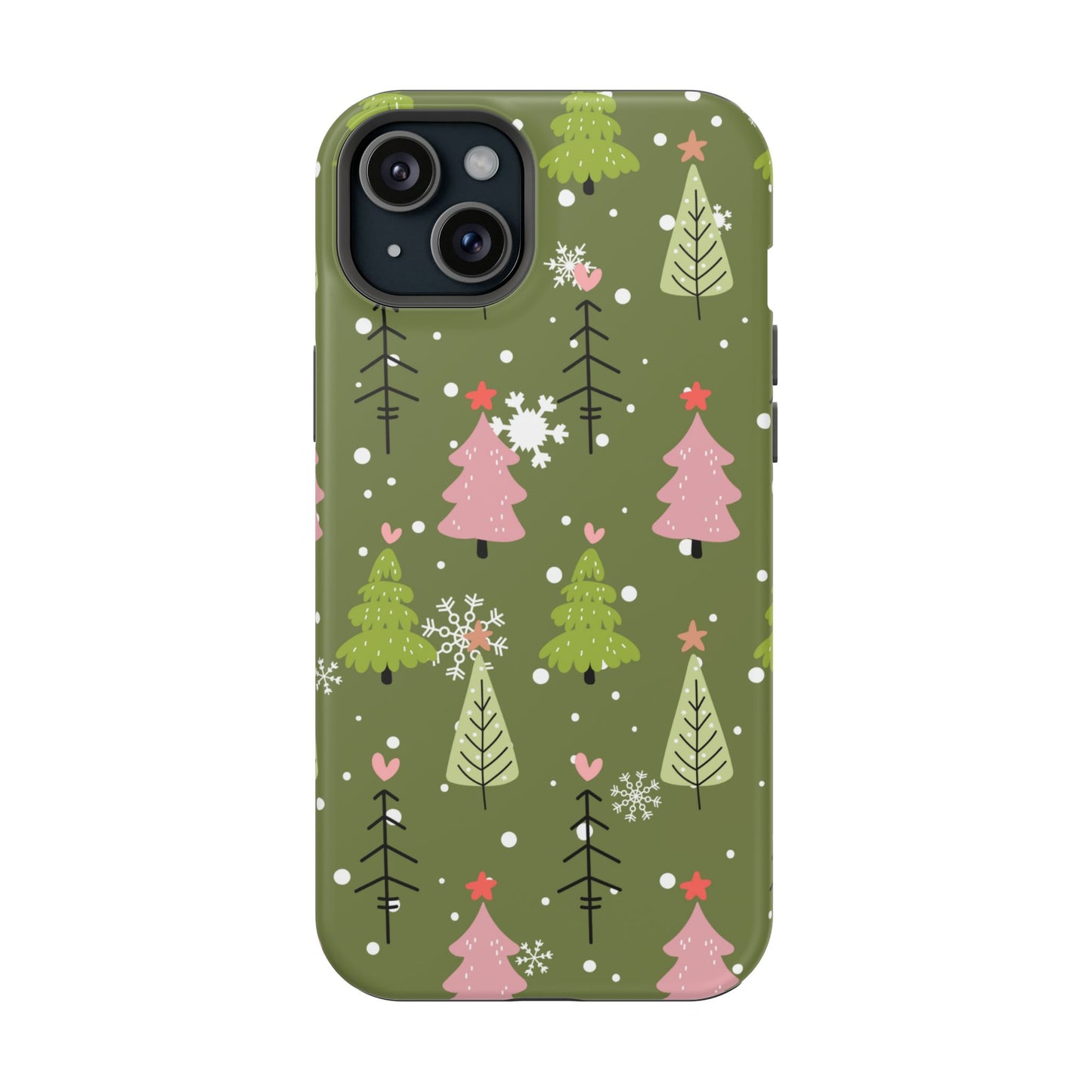 Whimsical Christmas Tree Pattern – MagSafe Phone Series Case