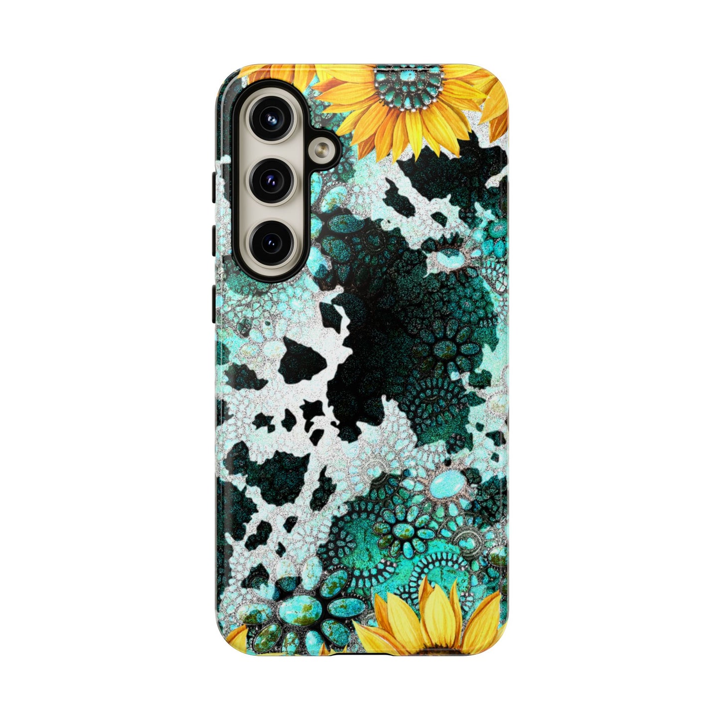 Boho Turquoise Sunflower Lace - Samsung Galaxy Series Case