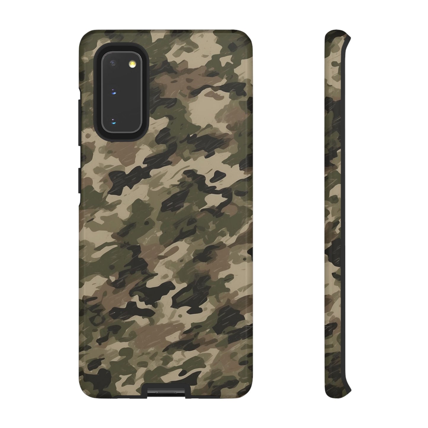 Classic Light Brown Camouflage – Premium Samsung Galaxy Case, Rugged and Stylish